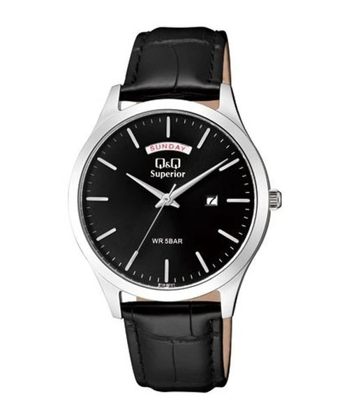 RReloj Q&Q S11A-001VY Hombre Correa de Cuero
