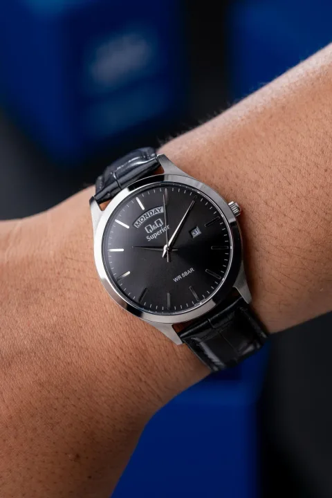 RReloj Q&Q S11A-001VY Hombre Correa de Cuero, foto 2