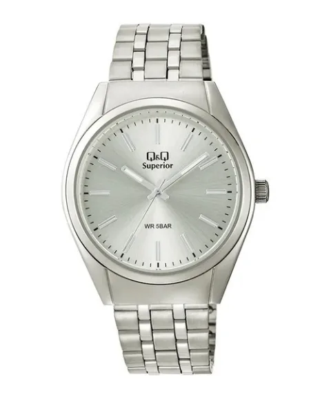 Q&Q S25A-001VY Hombre Plateado, foto 1