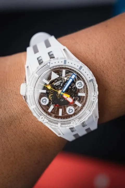 Swatch SSCU09K100 – Scubaqua Transparente 44mm Bioceramic Cuarzo 10 Atm, foto 2
