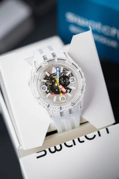 Swatch SSCU09K100 – Scubaqua Transparente 44mm Bioceramic Cuarzo 10 Atm, foto 8