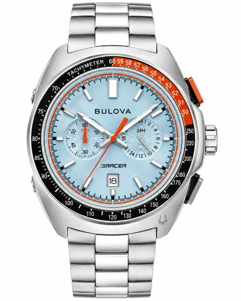 Bulova Racer 98B432 Cronógrafo Azul Claro, foto 1