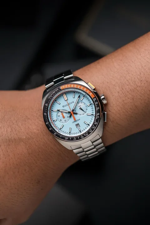 Bulova Racer 98B432 Cronógrafo Azul Claro, foto 2